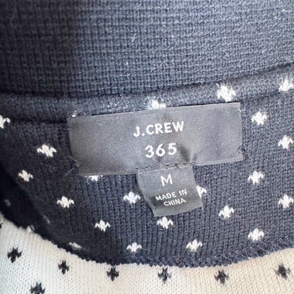 J. Crew 365 Sophie Open-front Polka dot Sweater Blazer in Navy/Ivory - Picture 7 of 16